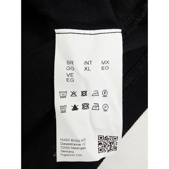 Hugo Boss Regular Fit Size Medium (Euro XL) Mens Black Embroidered Logo Polo - Picture 11 of 13
